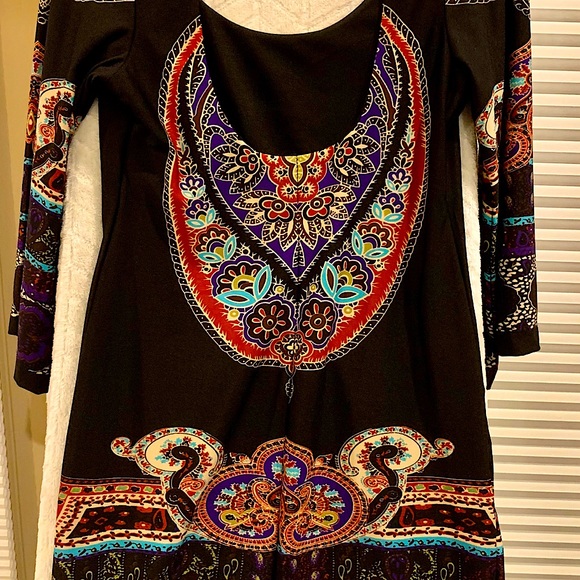 Bailey Blue Boho midi dress. Size M - Picture 5 of 12